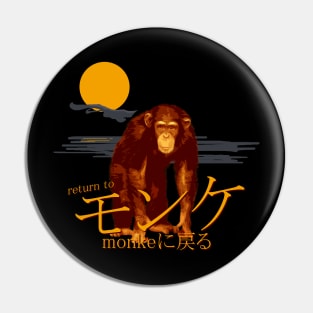 Return to Monke Japanese Orange Moonlight Pin