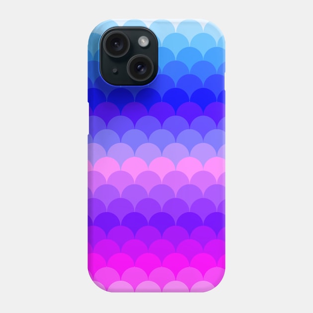 Ombre Rainbow Scales Pattern Phone Case by saradaboru