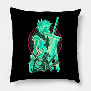 Soldiers of Shinra Cloud-v2 Pillow