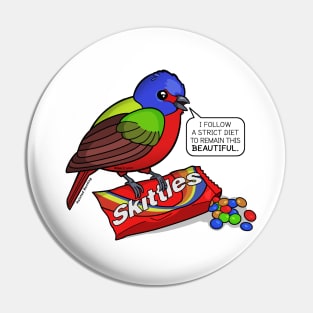 Painted Bunting by Zoodraws, Ver 2 Pin