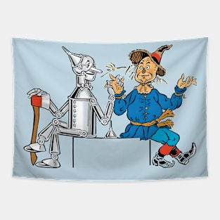 Tin Woodsman and Scarecrow - The Wizard of Oz Tapestry