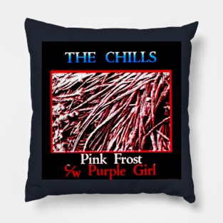 Pink Frost Purple Girl 1984 Sleeve Design Throwback Pillow