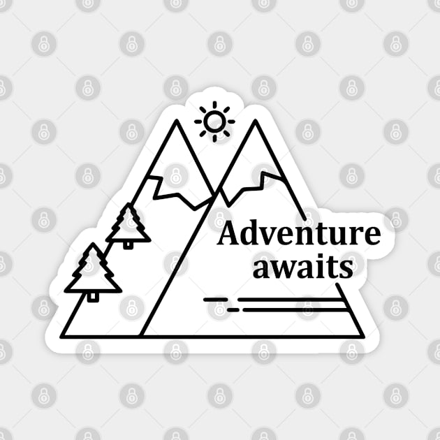 Adventure Awaits Magnet by Julorzo