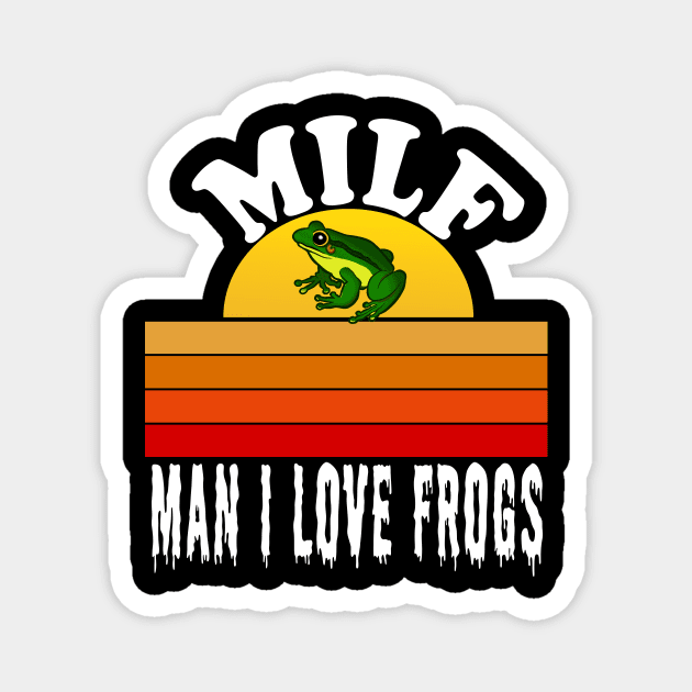 man i love frogs Magnet by Elegance14