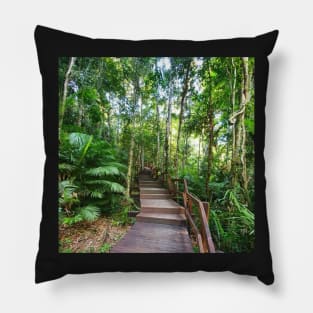 Stairway to Rainforest Heaven Pillow