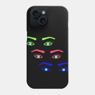 Neon Magical eyes Phone Case