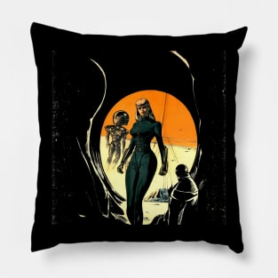 Dynamic Hero Unleashed - Comic Character Pillow