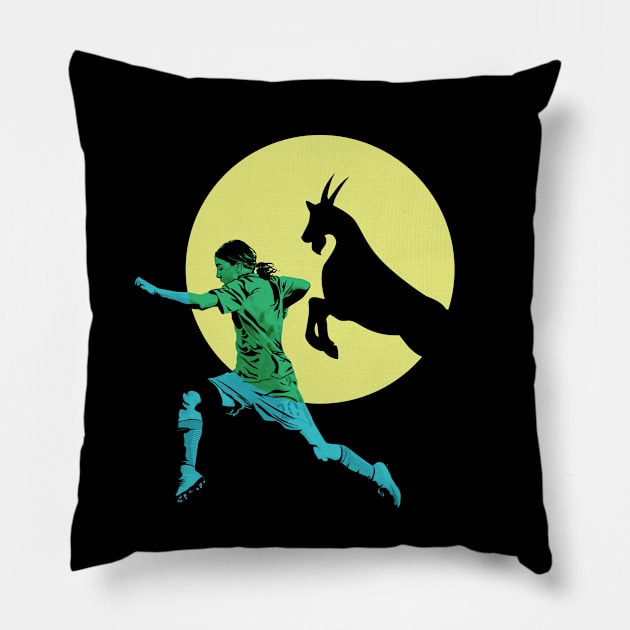 Sam Kerr is the G.O.A.T Pillow by StripTees