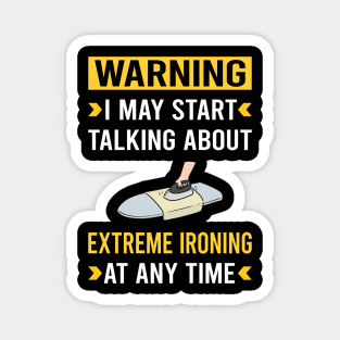 Warning Extreme Ironing Magnet