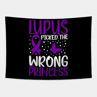 Lupus Awareness Girls Lupus Picked The Wrong Princess Tapestry