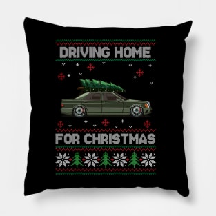 Funny Ugly Sweater - Driving Home For Christmas - E500 Car Pillow