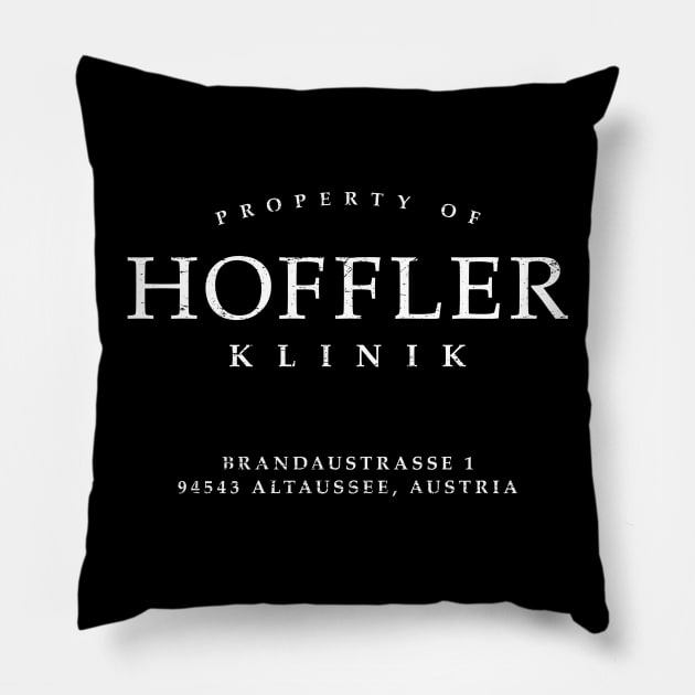 Hoffler Klinik (aged look) Pillow by MoviTees.com