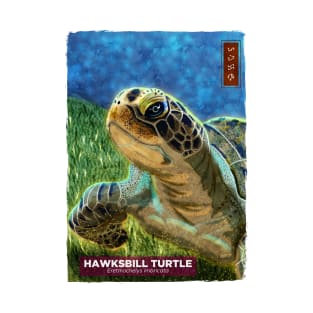 Hawksbill Turtle - White T-Shirt