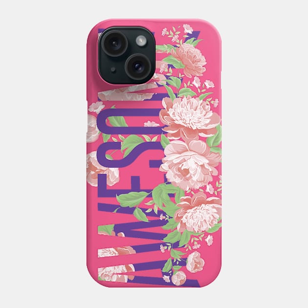 Be Awesome Grl Pwr Phone Case by Mobykat