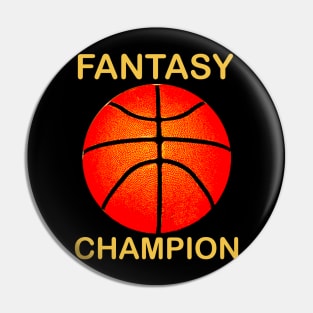 Fantasy Basketball Champion Pin
