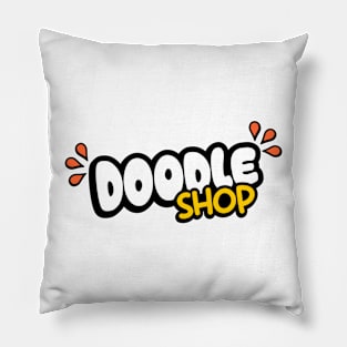 The Doodle Shop Logo Pillow