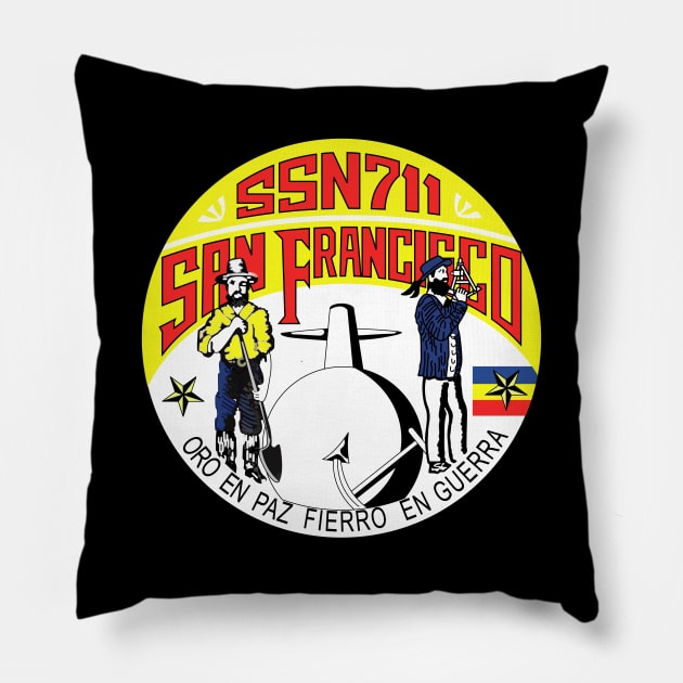 USS San Francisco (SSN 711) wo Txt Pillow by twix123844