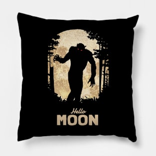 Hello Full Moon Night Pillow