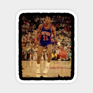 Isiah Thomas - Vintage Design Of Basketball Magnet