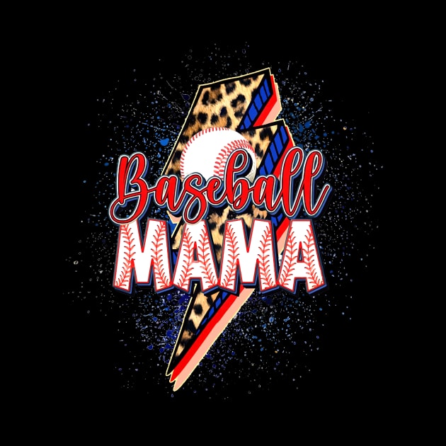 Baseball MAMA, Cheetah Leopard Baseball, Sport Mom Life by artbyGreen