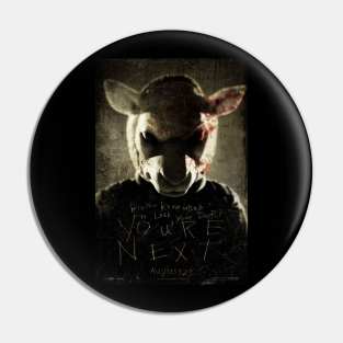 You're Next Movie Poster Lamb Mask Pin