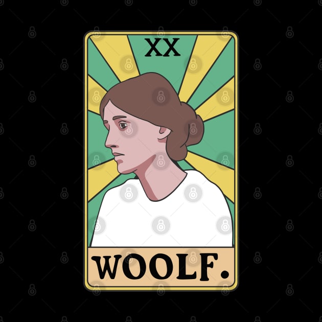 Virginia Woolf Tarot Card - Female Feminist British English Writer Author Literature Read by isstgeschichte