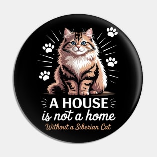 Russian Longhair Cat Sunshine Siberian Forest Cat Pin