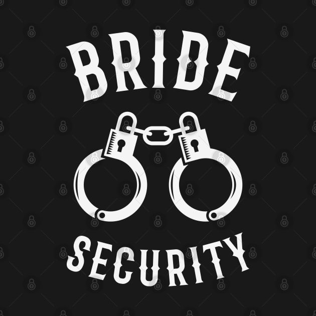 Bride Security – Handcuffs (Hen Party / White) by MrFaulbaum