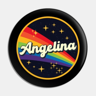 Angelina // Rainbow In Space Vintage Style Pin