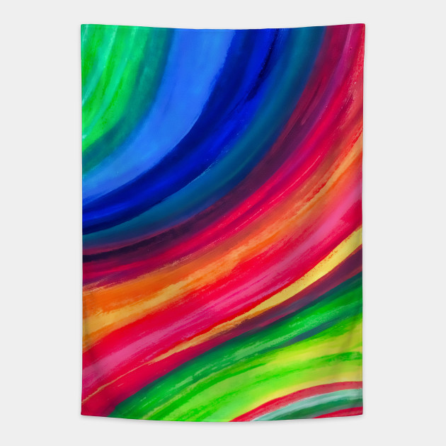 Rainbow Painting Rainbow Tapestry Teepublic