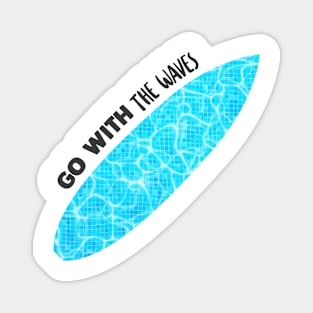 Surfboard Creative Pool Design Gift Magnet