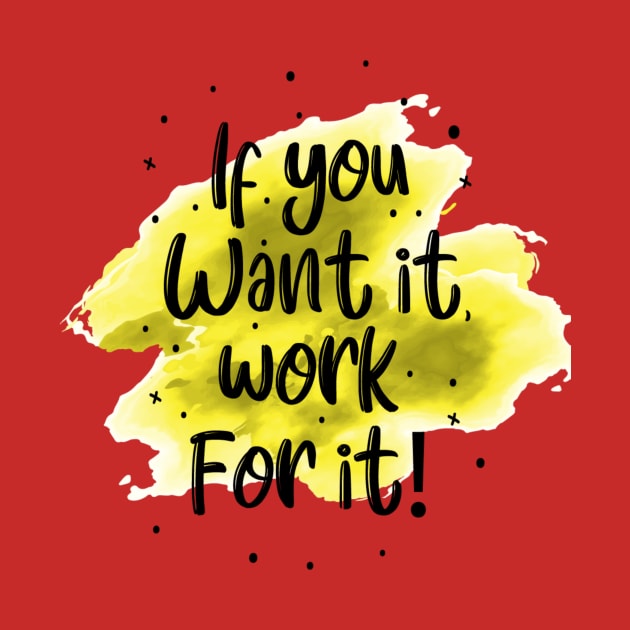 If you want it work for it by k&f