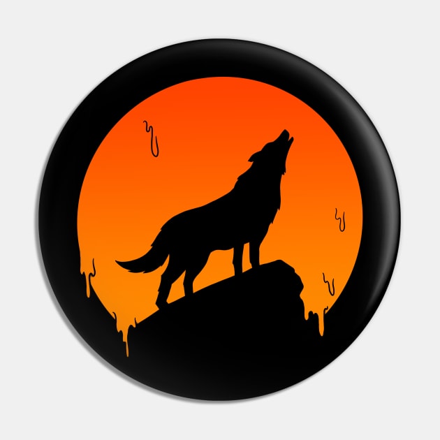 Wolf Pin by coffeeman