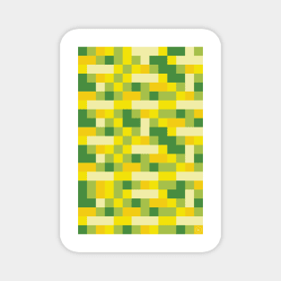 Pixelated Landscape - Spring Magnet