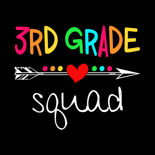 3rd Grade Squad Third Teacher Student Team Back To School Shirt by Alana Clothing