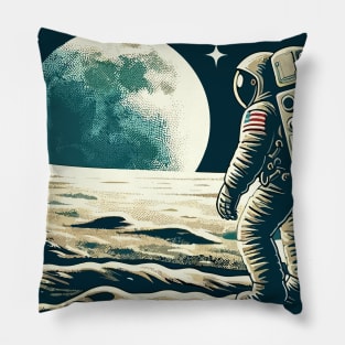 Moon Landing - Astronaut Pillow