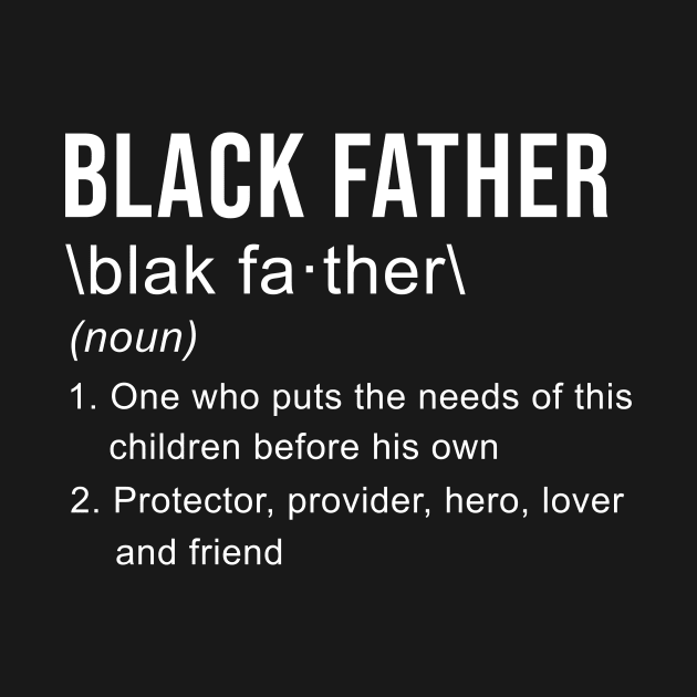 Funny Black Father Definition Fathers Day Gift by maelotti22925