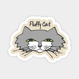 Fluffy Cat! Magnet