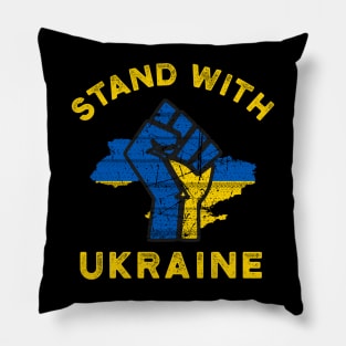 STAND WITH UKRAINE SLAVA UKRAINI PROTEST PUTIN PROTEST RUSSIAN INVASION Pillow