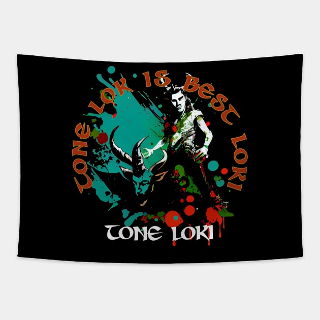 Tone Lok is Best Loki Tapestry by happymeld