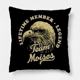 Moises Name - Lifetime Member Legend - Eagle Pillow