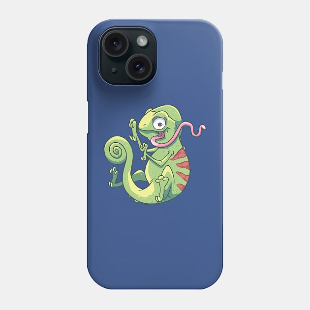 Chameleon Funny Phone Case by Mako Design 