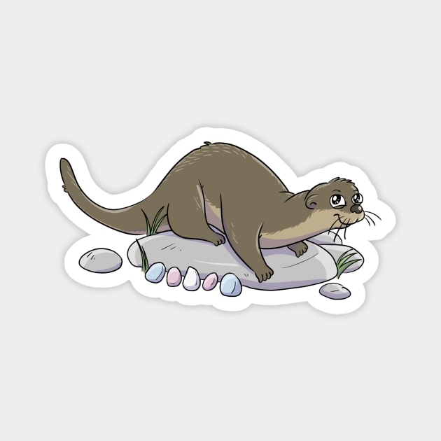 Trans Otter Magnet by sophielabelle