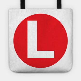 Letter L Big Red Dot Letters & Numbers Tote