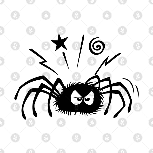 GRUMPY SPIDER IN ANGER by AlexxElizbar