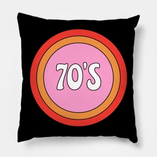 Retro 70s groovy nostalgic vibes Pillow