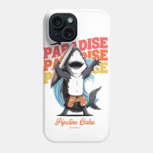 Pipeline Hawaii shark surf 8207 Phone Case