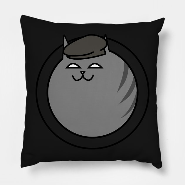 Sassy Gray Cat | Cool Kitten | Funny Kitty Pillow by DepicSpirit