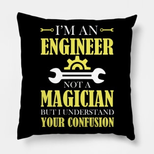 I'm An Engineer Not A Magician Vintage Gift For Dad, Husband Pillow