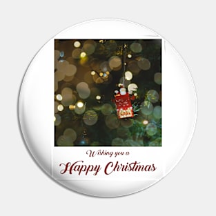 Wishing You A Happy Christmas Pin